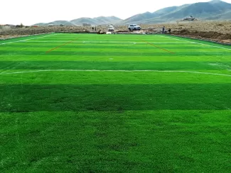 پروژه زمین فوتبال چمن مصنوعی چرمک ساوه